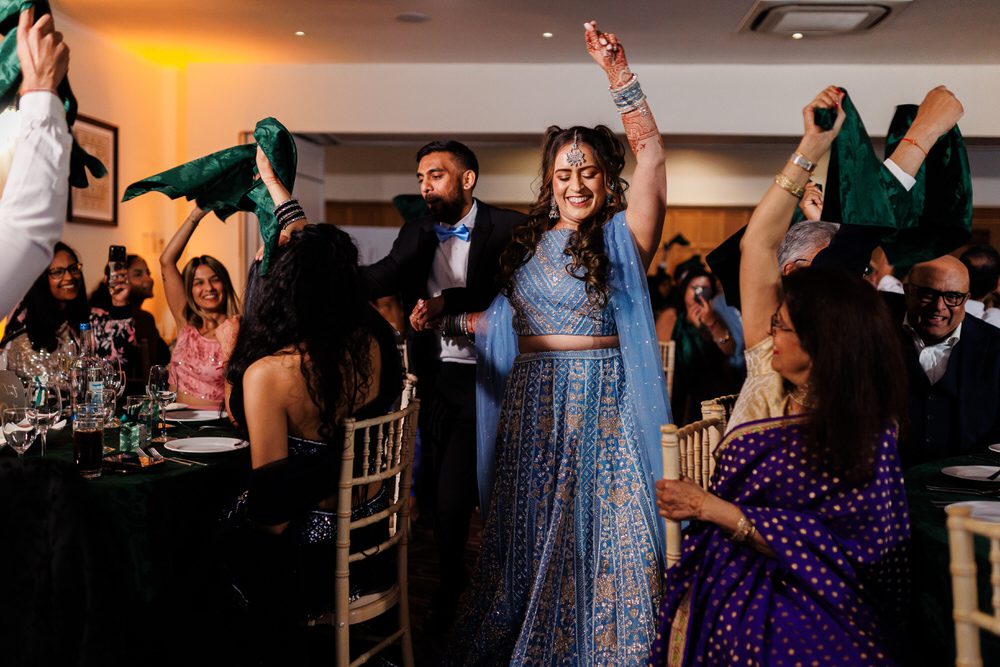 Asian wedding reception party