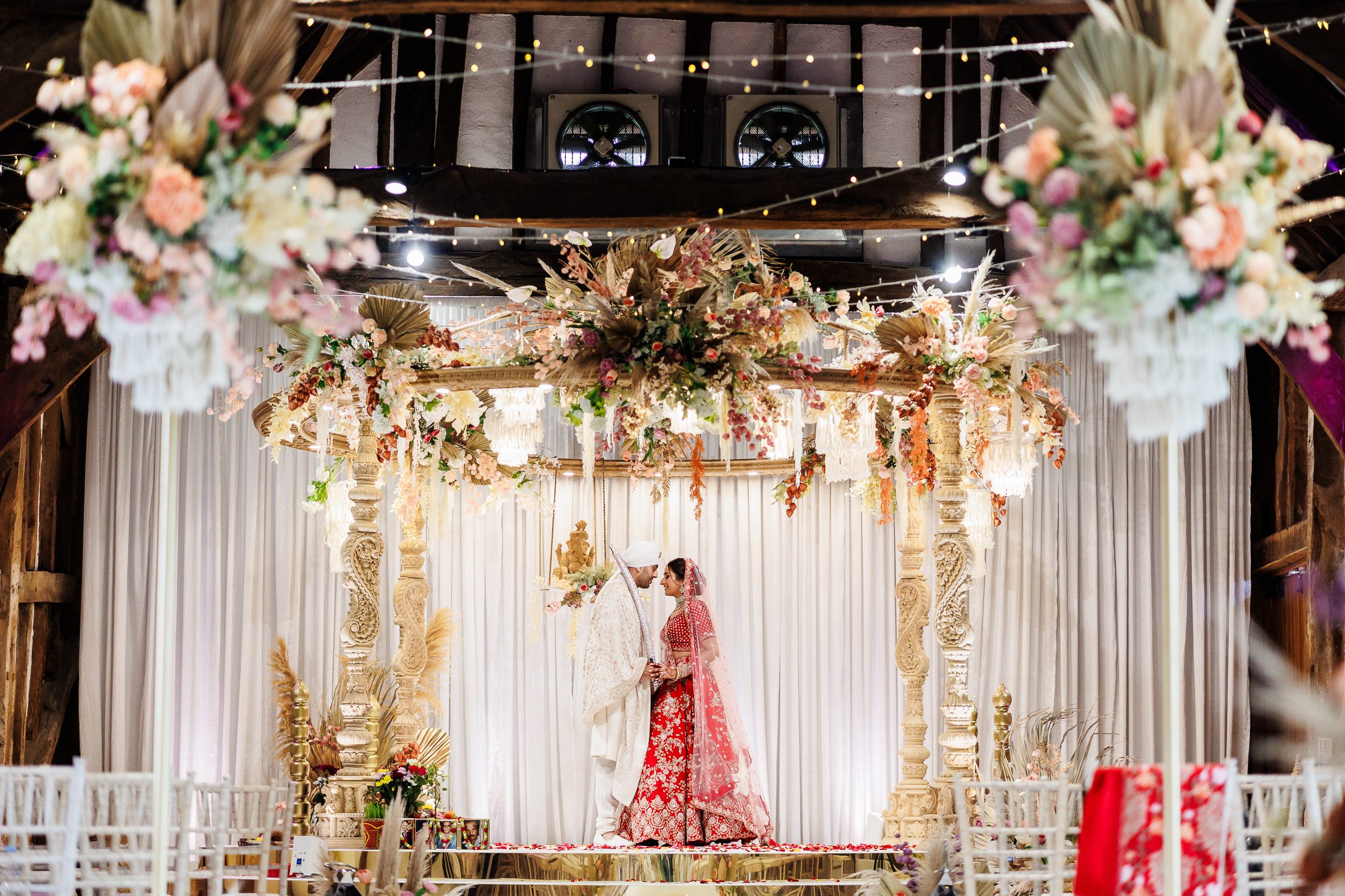 Asian Hindu wedding at The Great Manor, Headstone barn