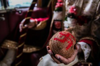 Asian wedding coconut