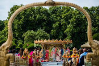 Outdoor Hindu wedding