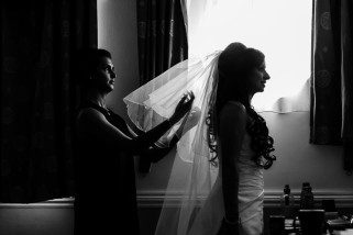 Asian Bride getting ready by jaineesha mua