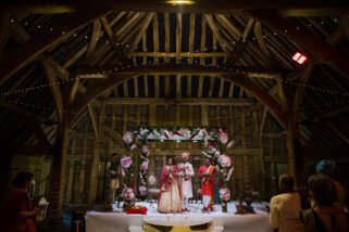 Asian Wedding ceremony at The Priory Barn in Hitchin